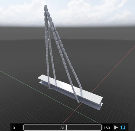 PhysXによるクレーン搬送・型開きの剛体動解析シミュレーション